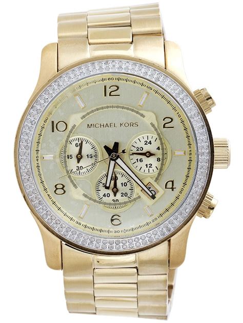 michael kors watch men's diamond